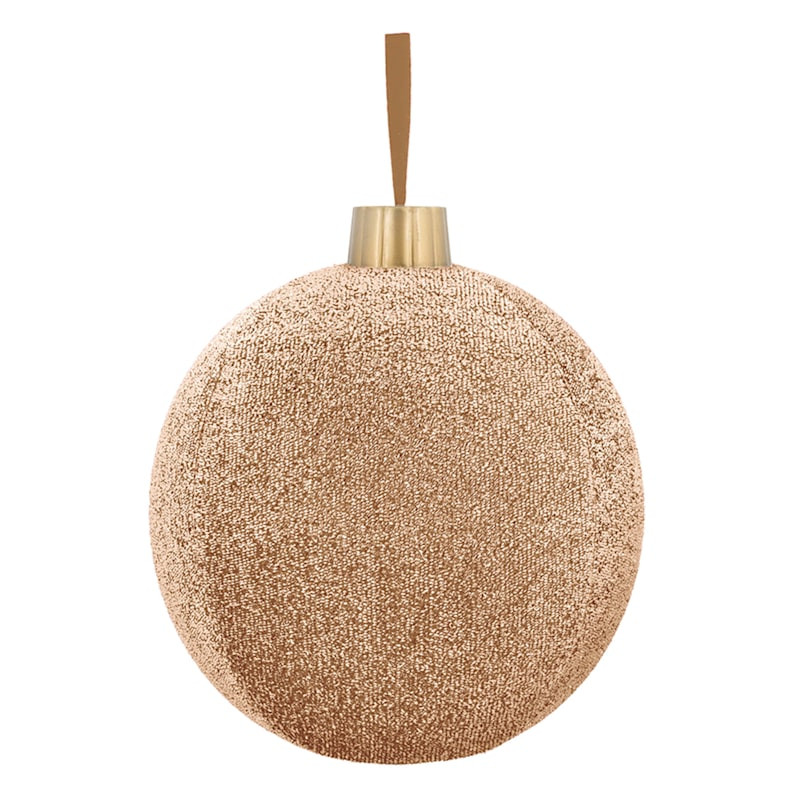 2-Piece Rose Gold Tinsel Ornament Set, 12" | At Home