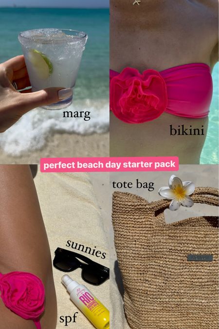 Beach day essentials 🩷🌴💦