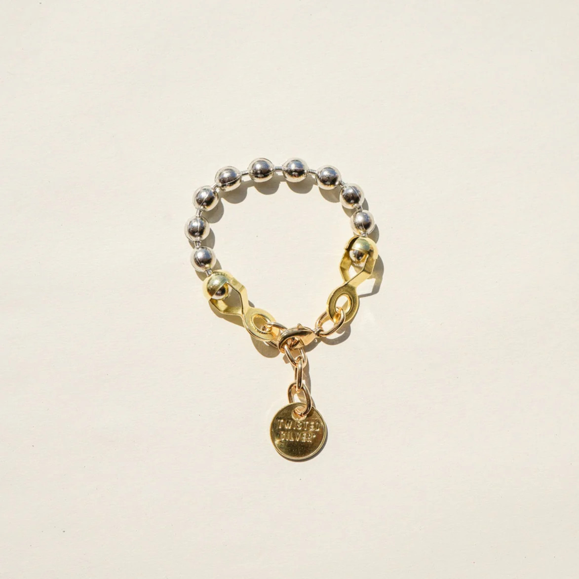 Ball & chain bracelet | Twisted Silver