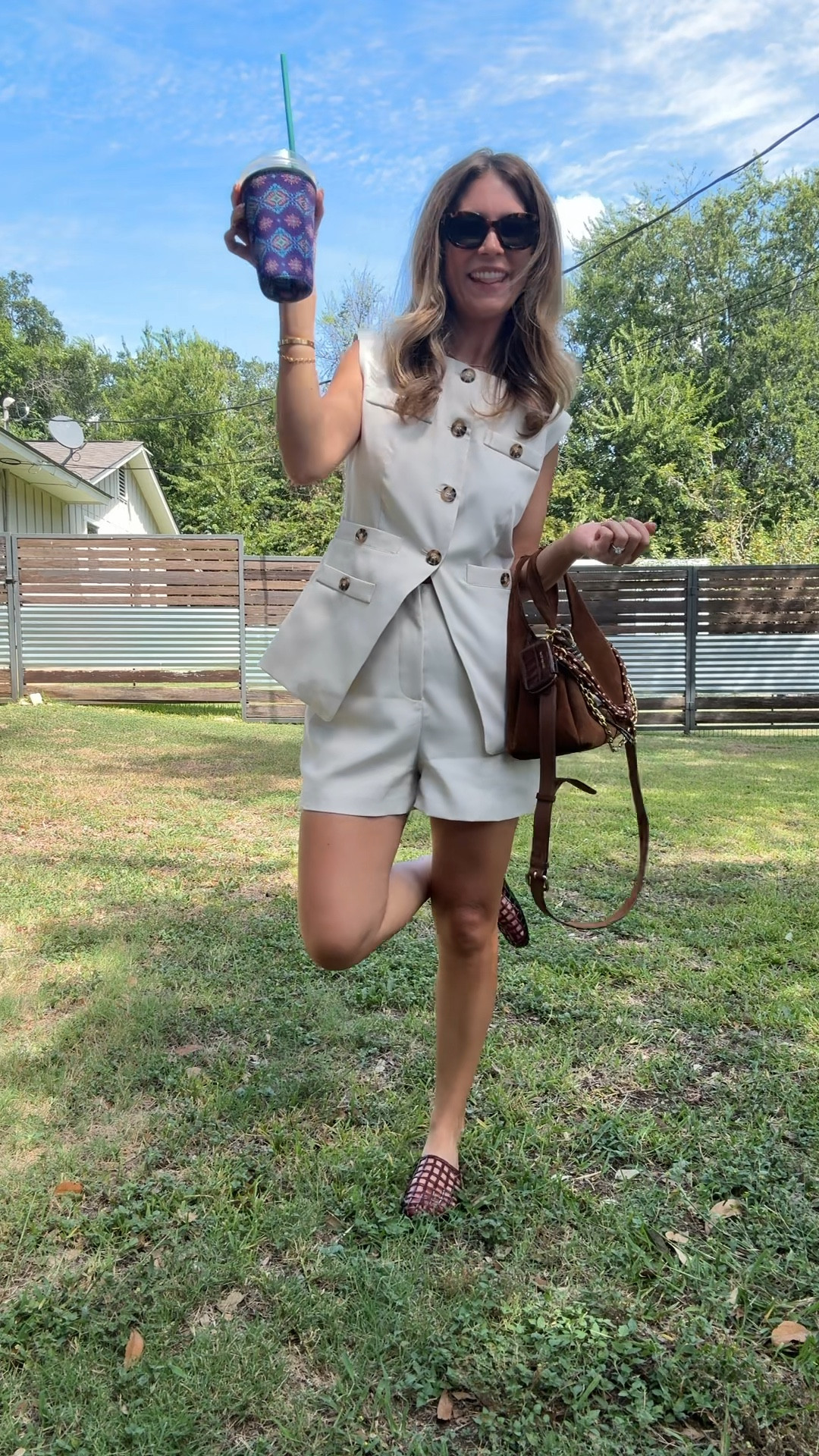 Loving this two piece set from Amazon! Wearing size small
Jelly sandals run tts 
Coach suede purse + Veronica beard bag charms 
Tom ford sunglasses 

Tankaneo Womens 2 Piece Outfits Casual Suit Sets Sleeveless Button Down Blazer Vest Shorts Office Business Matching Set

🔍: Amazon, Amazon fashion, affordable fashion, budget friendly, business casual, two piece set, petite style, jelly sandals, moms over 40 style, Texas content creator 

#LTKFindsUnder50 #LTKStyleTip #LTKPetite