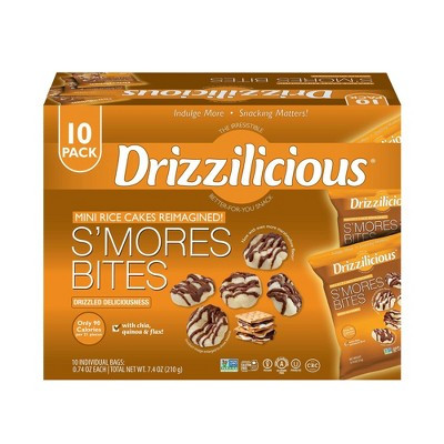Drizzilicious Drizzled Mini Rice Cakes Smores Multipack - 7.4oz/10ct | Target
