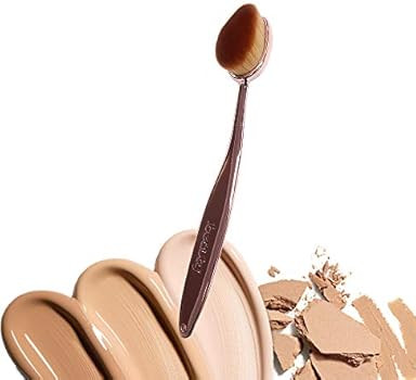 iBeauty FaceWand Mermaid Oval Soft bristle Makeup Brush For Foundation Powder Contour Concealer Blus | Amazon (US)