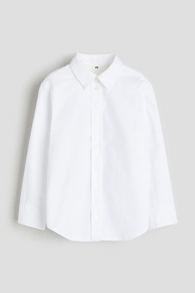 Long-sleeved Cotton Shirt | H&M (US + CA)