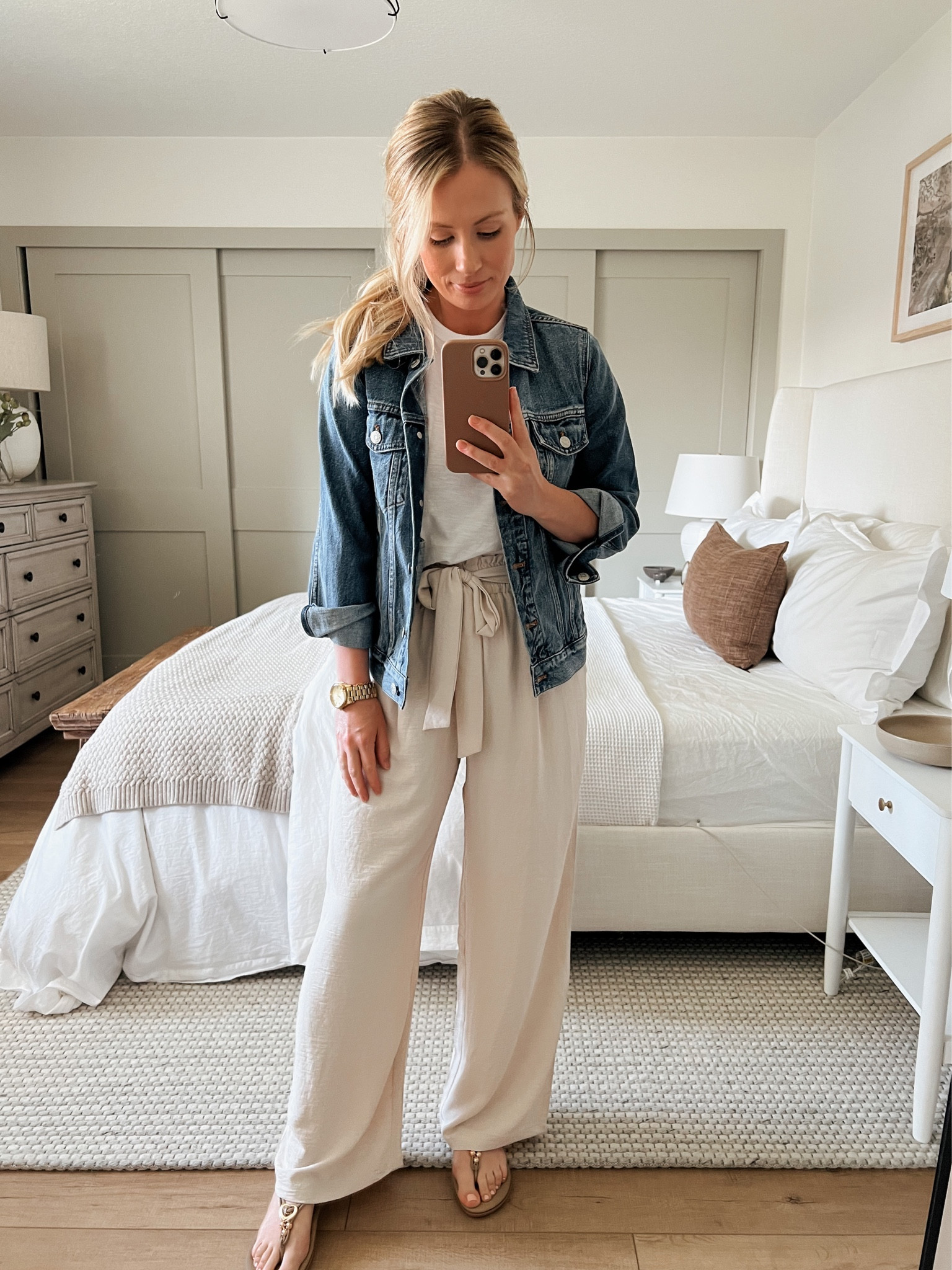 These Amazon pants are a lightning deal today! Paired them with these cute Amazon sandals and madewell tee and jacket. 
Pants: SMALL 
Tee: SMALL
Jacket: SMALL 
Sandals: TTS (7)

#LTKunder50 #LTKunder100 #LTKsalealert