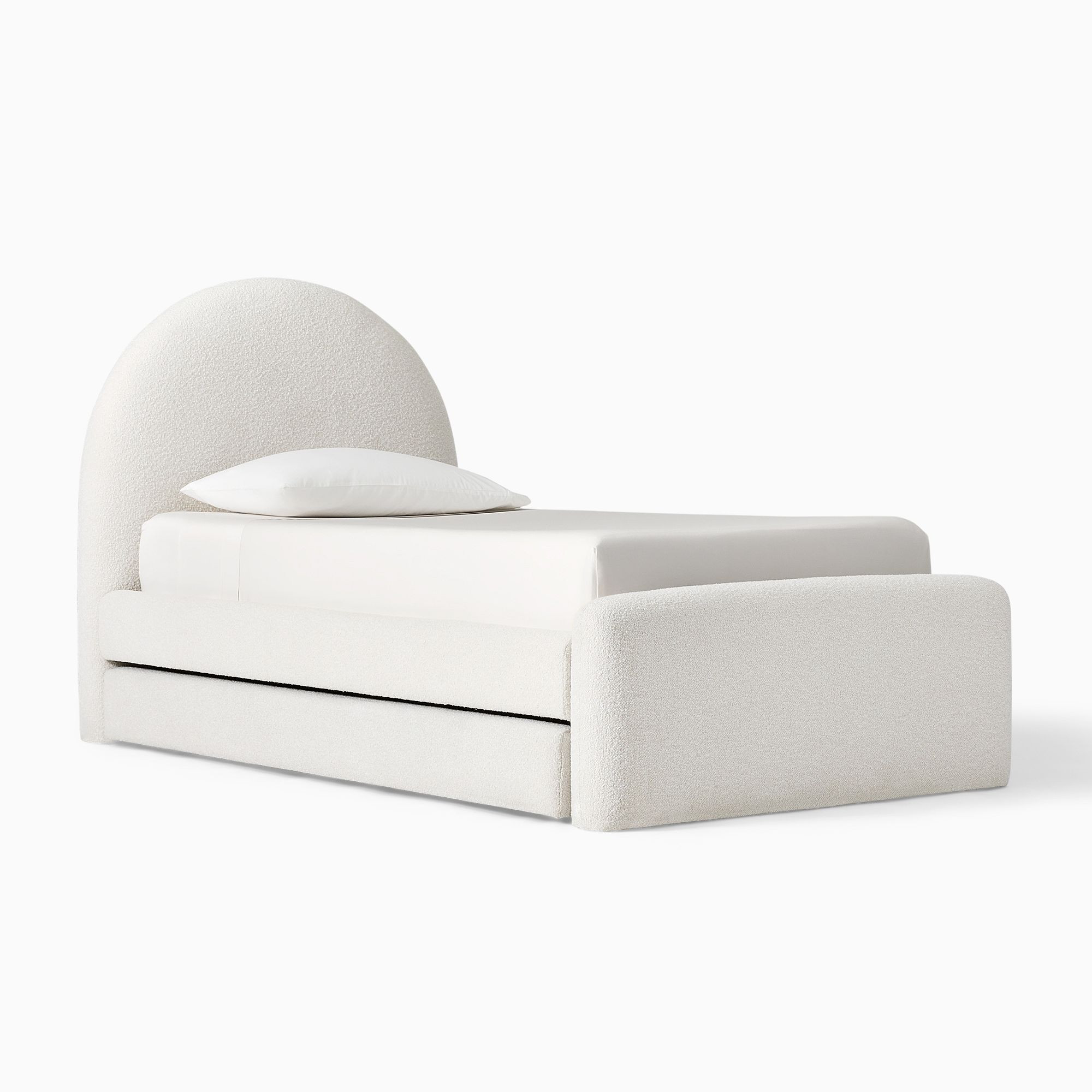 Elora Arched Upholstered Bed w/ Trundle | West Elm (US)