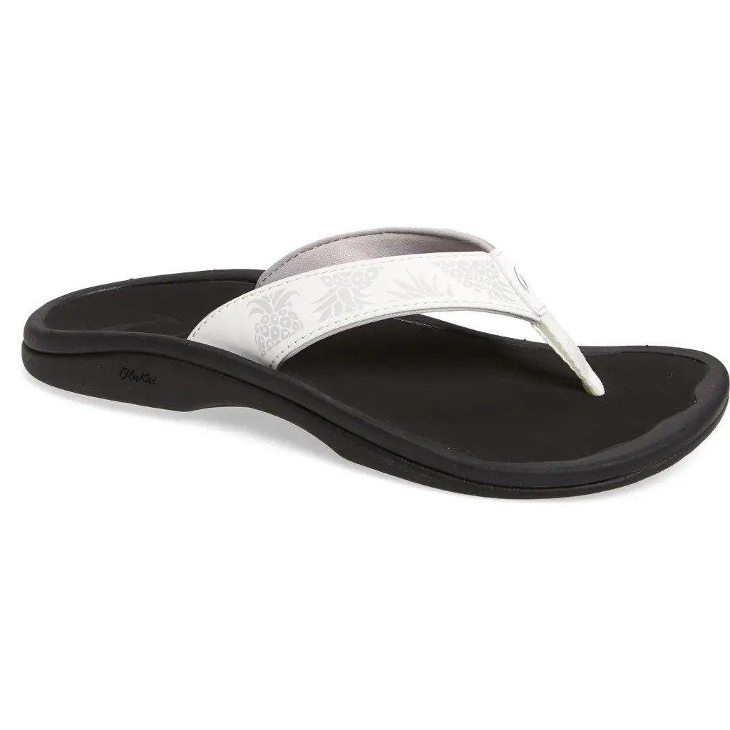 OluKai Ohana Flip Flop in Bright White/Hua at Nordstrom, Size 7 | Nordstrom