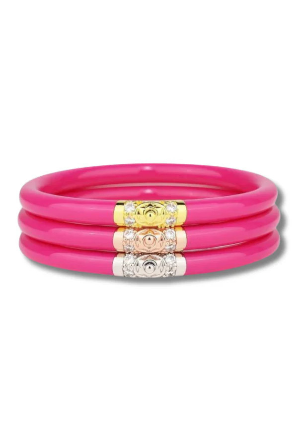 BudhaGirl 3 Kings Bangles - Epic Pink (Set Of 3) | RESTOCK | The Willow Tree