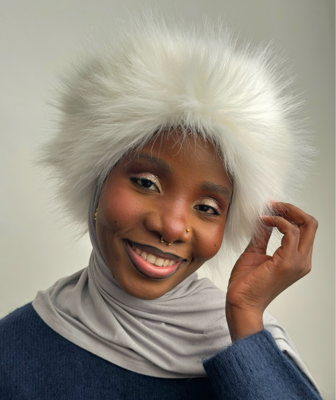 Faux fur winter headband. 

#LTKautumn #LTKstyletip #LTKuk