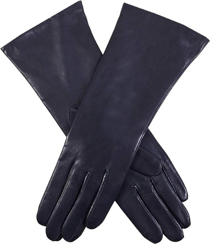 Dents Womens Helene Cashmere Lined Hairsheep Leather Gloves - Navy | Amazon (US)