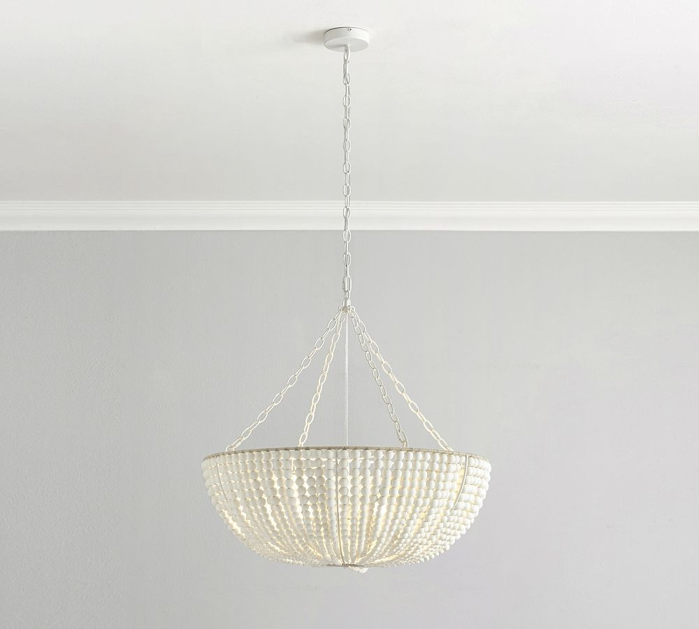 Bristol Wood Bead Chandelier (30") | Pottery Barn (US)