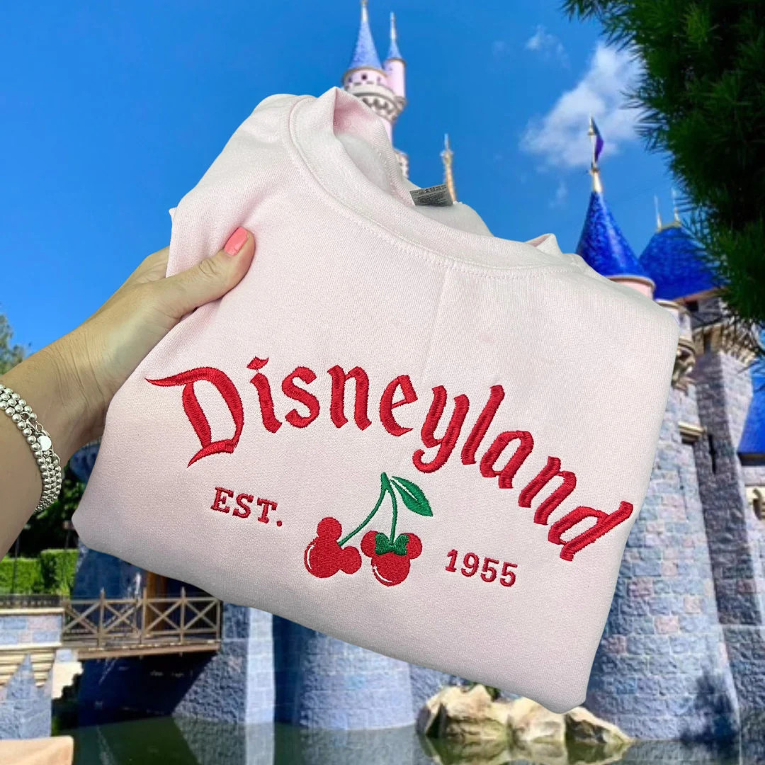 Disneyland Embroidered Sweater, Disneyland Sweatshirt, Disneyland Shirt, Disneyland Sweatshirt Wo... | Etsy (US)