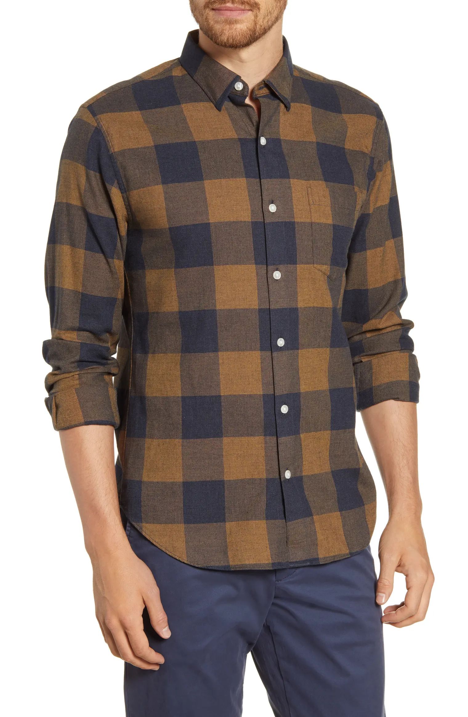 Slim Fit Buffalo Check Button-Up Shirt | Nordstrom
