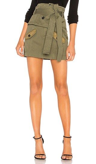 Marissa Webb Aster Cotton Canvas Skirt in Military Green Combo | Revolve Clothing (Global)