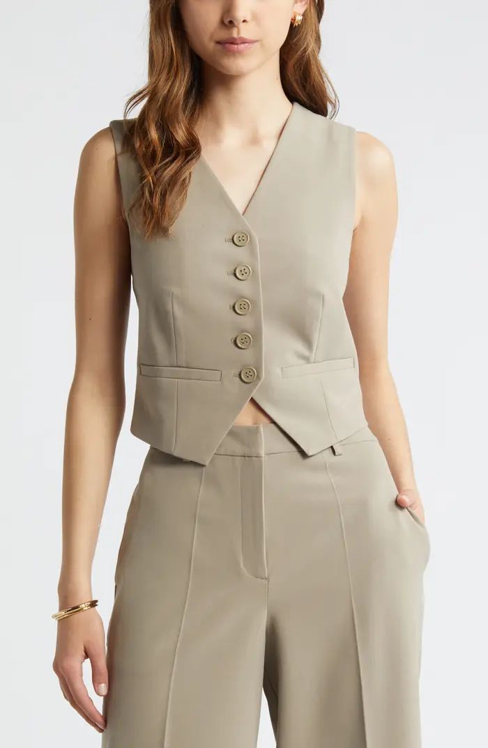 Open Edit Tailored Vest | Nordstrom | Nordstrom