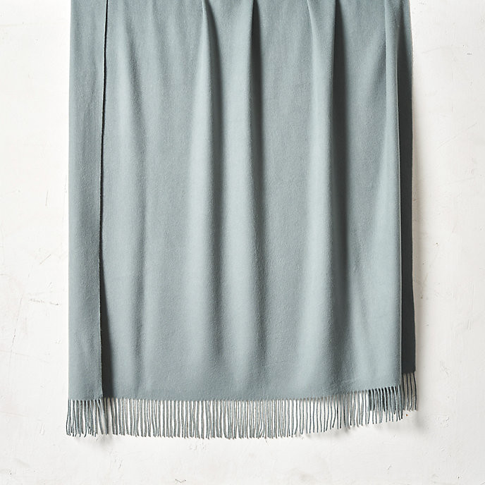 Cashmere Fringe Throw & Monogramming from Inner Mongolia with Lightweight Warmth | Frontgate