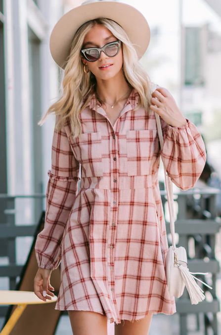 Plaid You Came Dress | Amaryllis Apparel