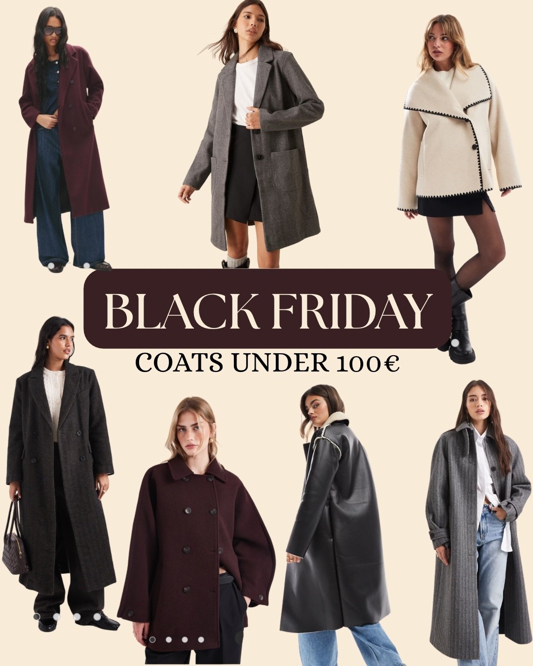 coats under 100€ 🤎 Mäntel unter 100€ ✨ #coats #wintercoat #blackfriday #sale #wintermantel #mantel

#LTKeurope #LTKwinter #LTKsale