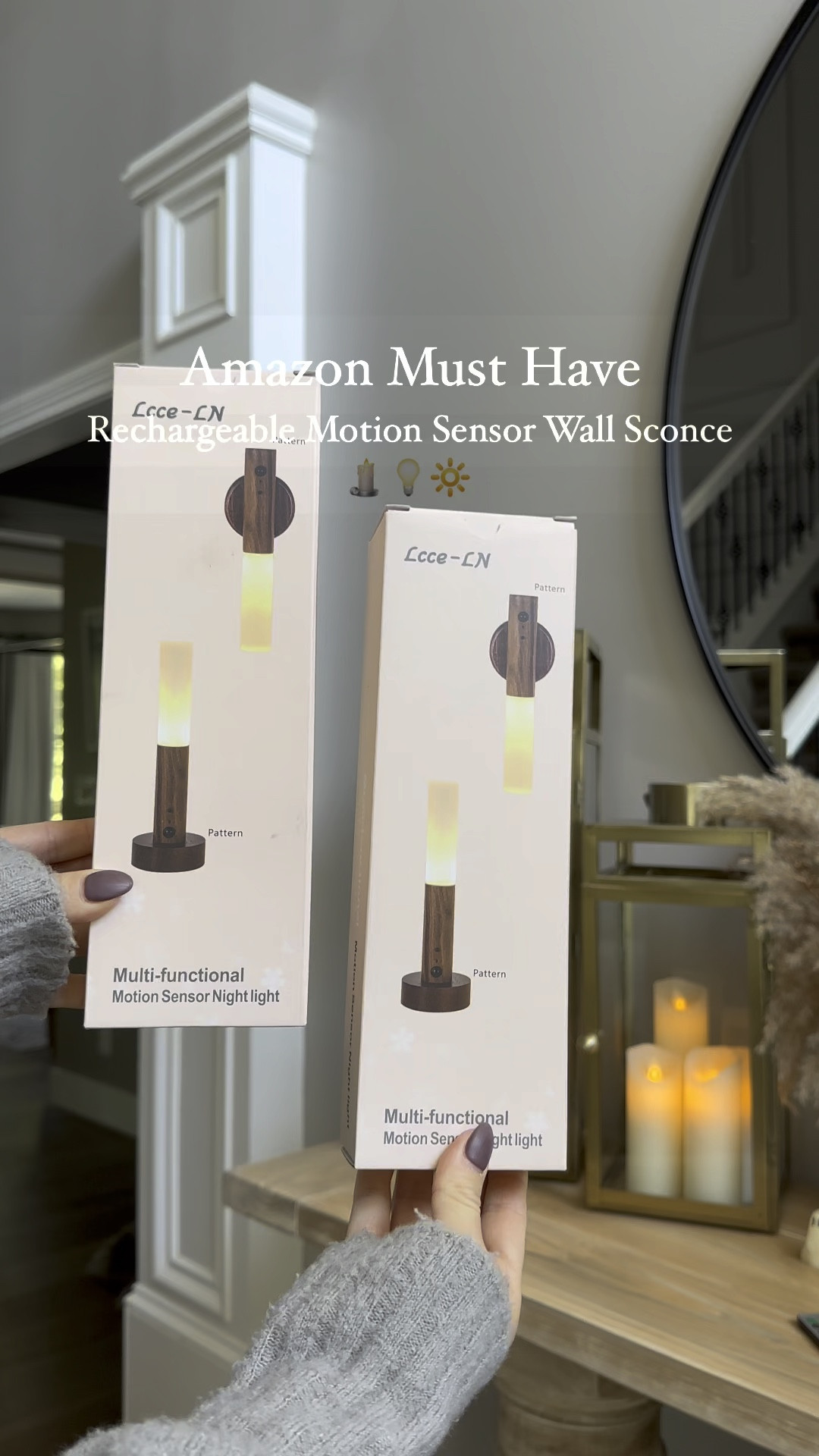 Amazon motion sensor wall sconces to light up any corner of your home! I love these next to our pictured frames at night. 
💡💡💡
Amazon home 
Amazon find
 

#LTKVideo #LTKHome