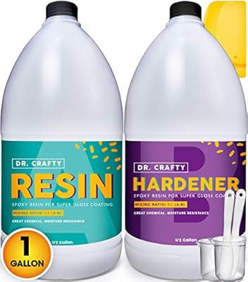 Clear Epoxy Resin Crystal Clear - Art Resin Epoxy Clear 2 Part Epoxy Casting Resin Kit 1 Gallon C... | Amazon (US)