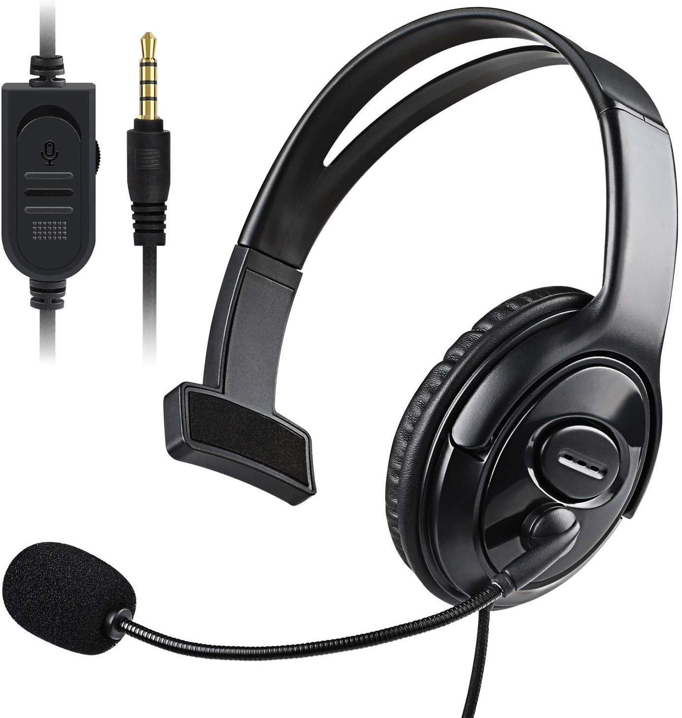 Joso Wired One Ear Headset for PS4, 3.5mm Single Ear Headphone Headset for PS5, Nintendo Switch, ... | Amazon (US)