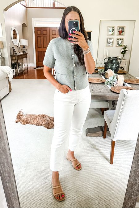 Abercrombie finds 
White jeans 
Summer outfit 

#LTKStyleTip #LTKSeasonal #LTKFindsUnder100