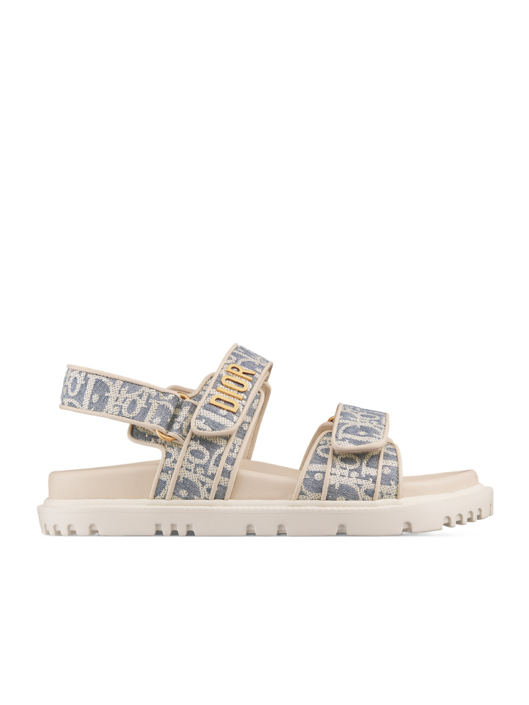 Christian Dior Dioract Logo Plaque Double-Strap Sandals | Senser US
