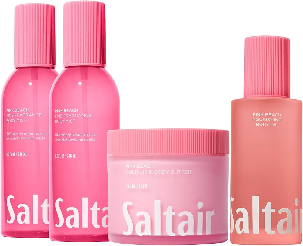 Saltair Mist & Moisturize 4pc Set with Body Oil, 2-Pack Body Mist Spray, and Body Butter. Hydrati... | Amazon (US)