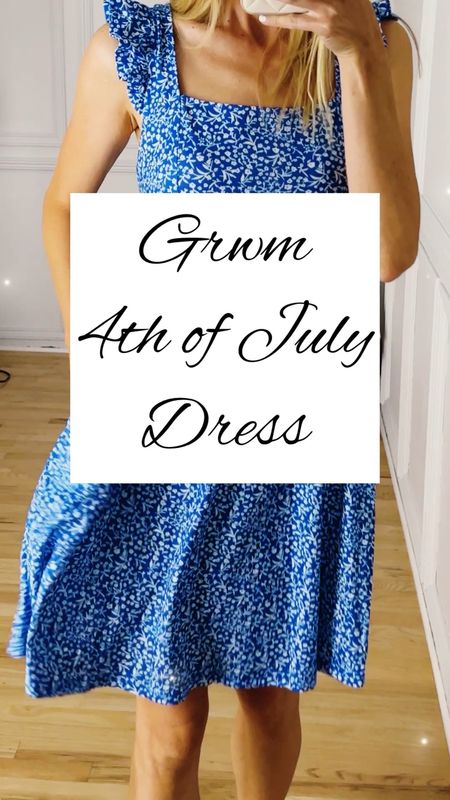 This cute and comfy dress is perfect for the 4th - it’s Amazon prime so will arrive in time 💙❤️
Flutter sleeves 
Pockets
Very flattering, hits around my knee and I’m 5’8"

#LTKFind #LTKsalealert #LTKunder50