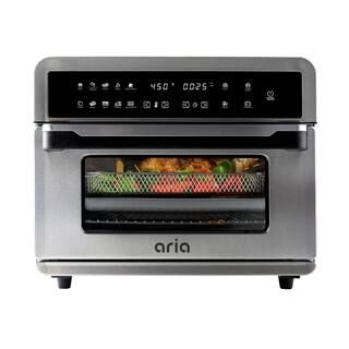 ARIA All-in-1 Premium 30 Qt. Stainless Steel Touchscreen Air Fryer Toaster Oven with Recipe Book ... | The Home Depot