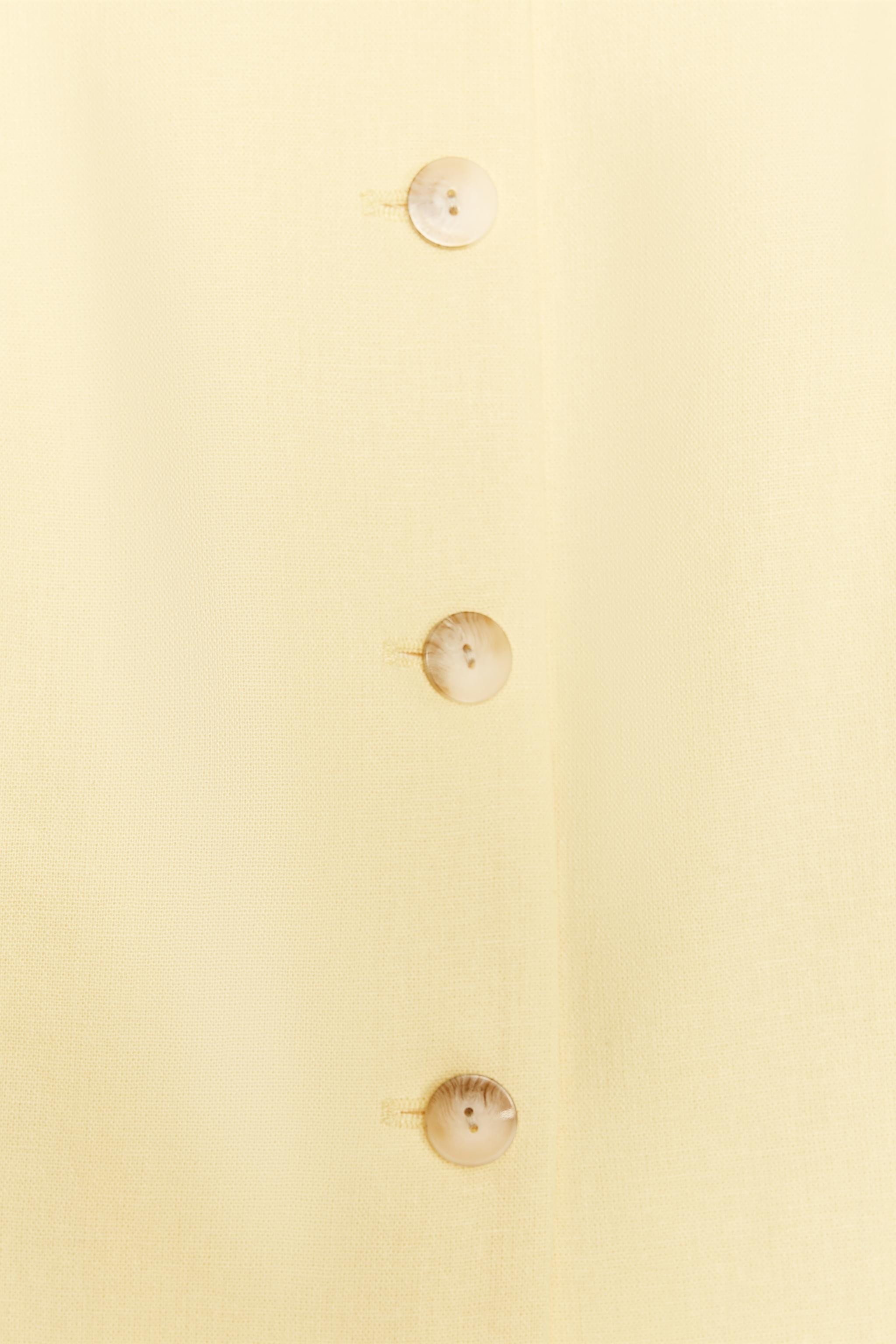 LINEN BLEND WAISTCOAT | Zara UK