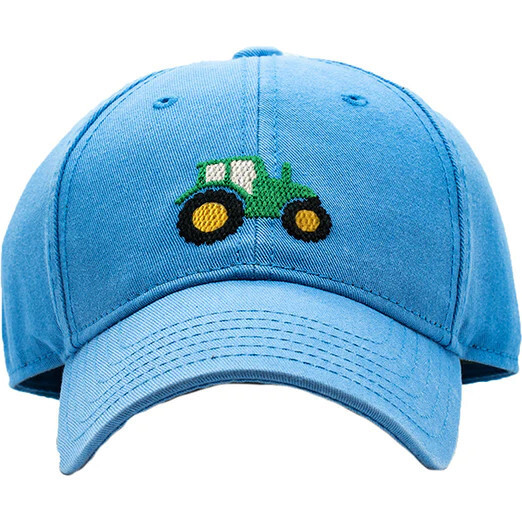 Tractor Baseball Hat, Light Blue | Maisonette