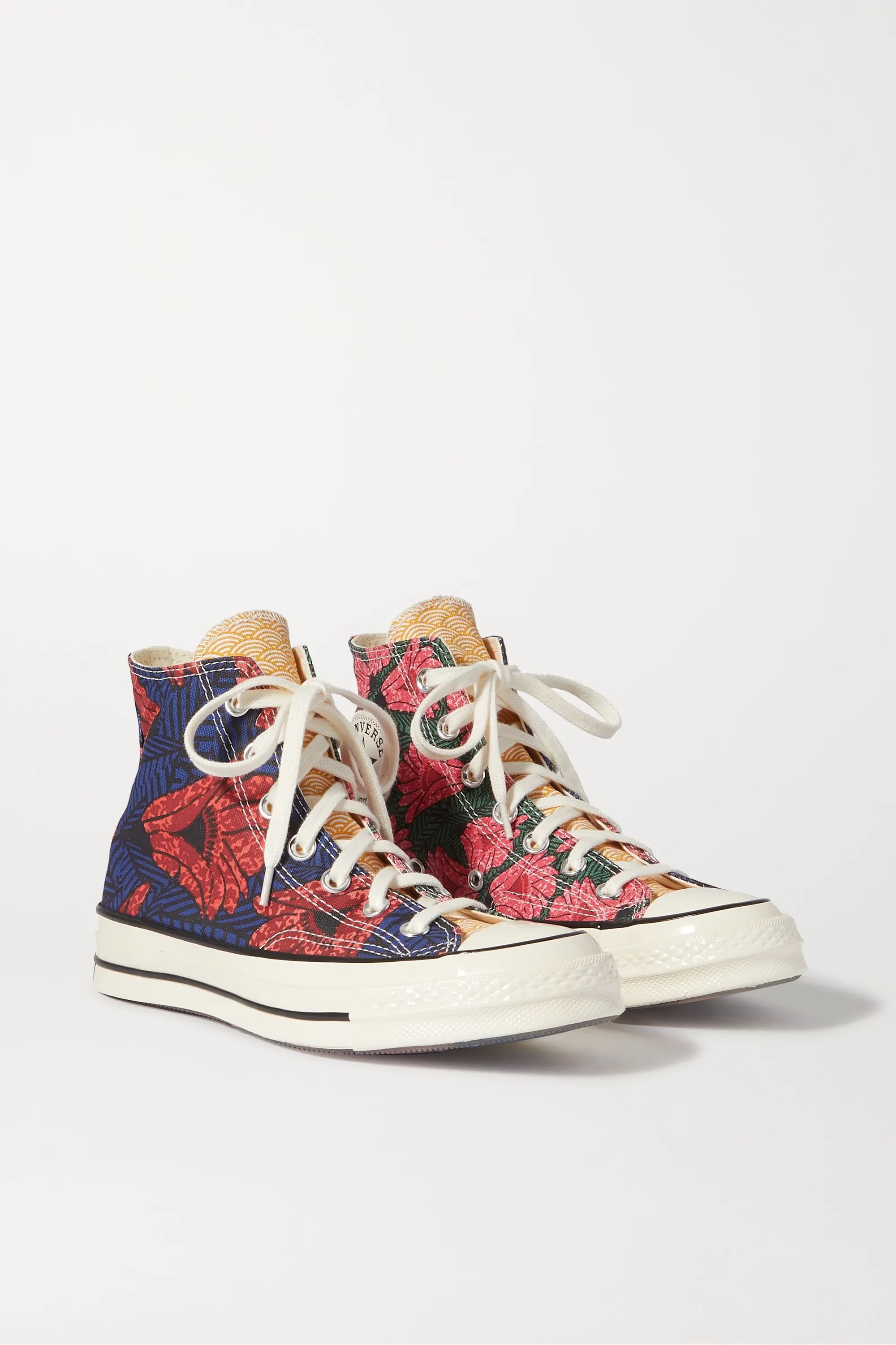Chuck 70 floral-print canvas high-top sneakers | NET-A-PORTER (US)