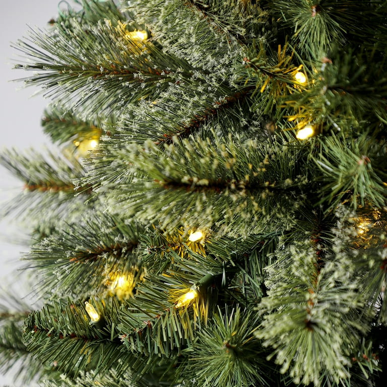 7.5 ft Pre-Lit Liberty Pine Artificial Christmas Tree, Color-Changing LED Lights, by Holiday Time... | Walmart (US)