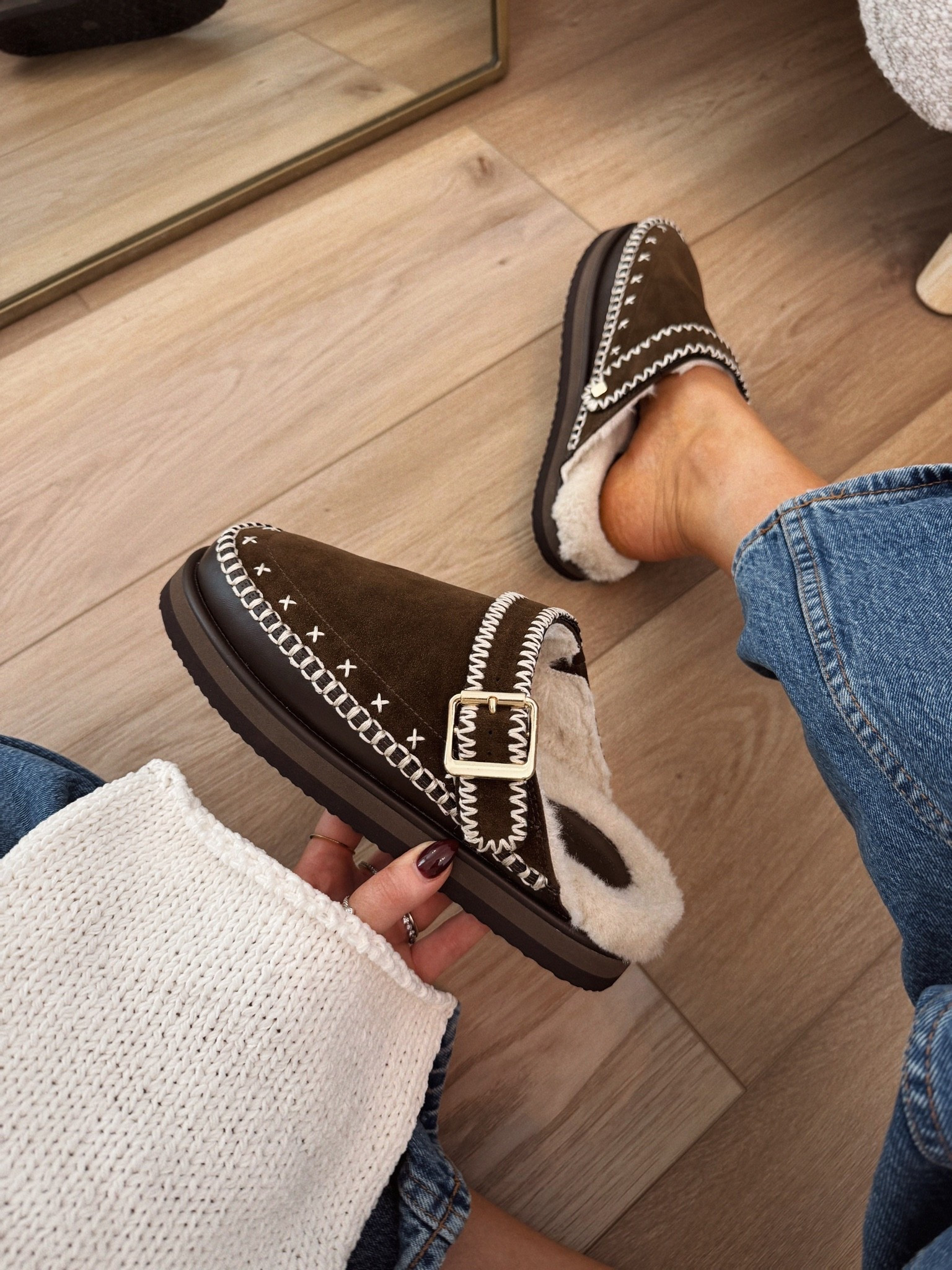 Cozy fall mules from @Target