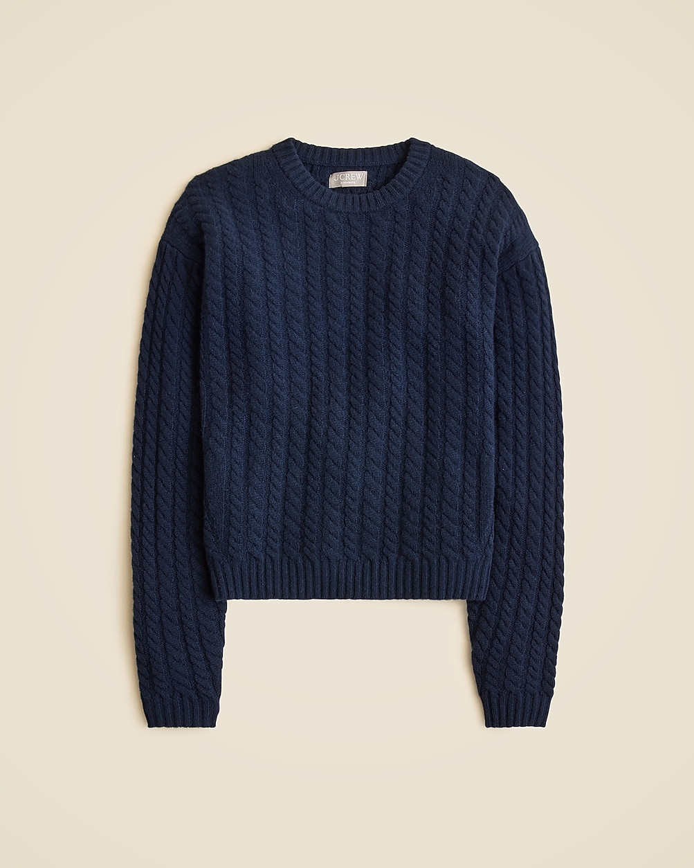 Perfect cashmere cable-knit crewneck sweater | J. Crew US