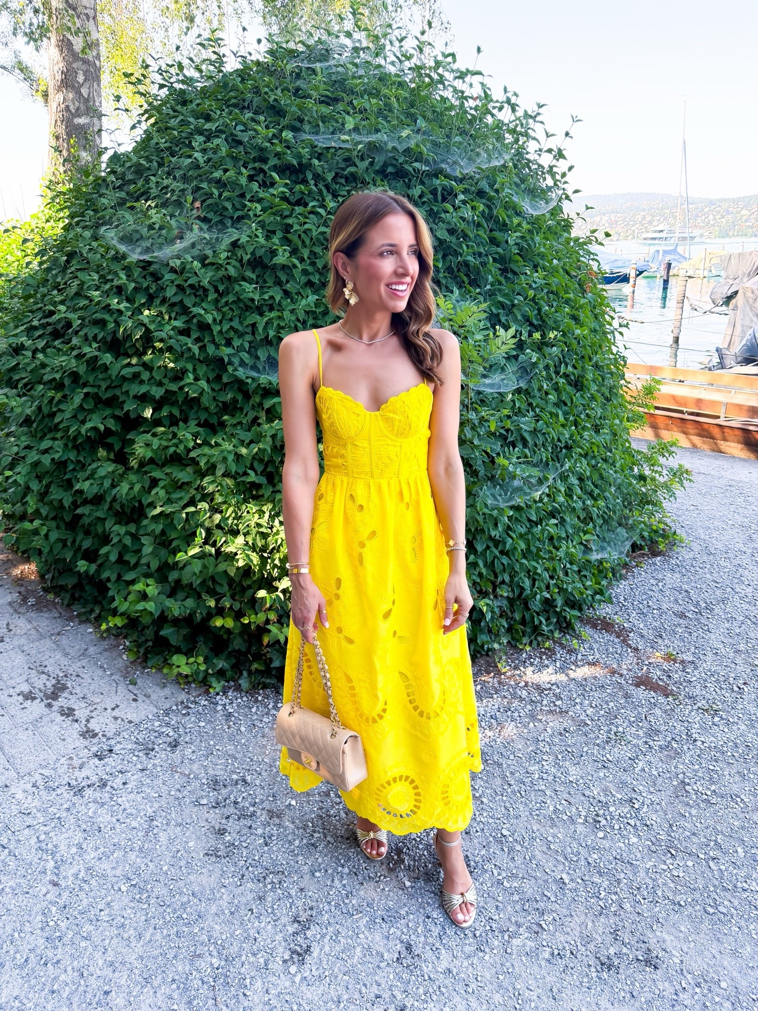 My Switzerland dinner outfit. Cocktail dresses. Wedding guest dresses. Summer wedding guest. Fall wedding guest. Baby shower dress. Dinner dresses. Date night dresses. Party dresses. 
*XXS in yellow - bust runs small so consider sizing up. You can adjust the straps on both.

#LTKootd #LTKTravel #LTKWedding