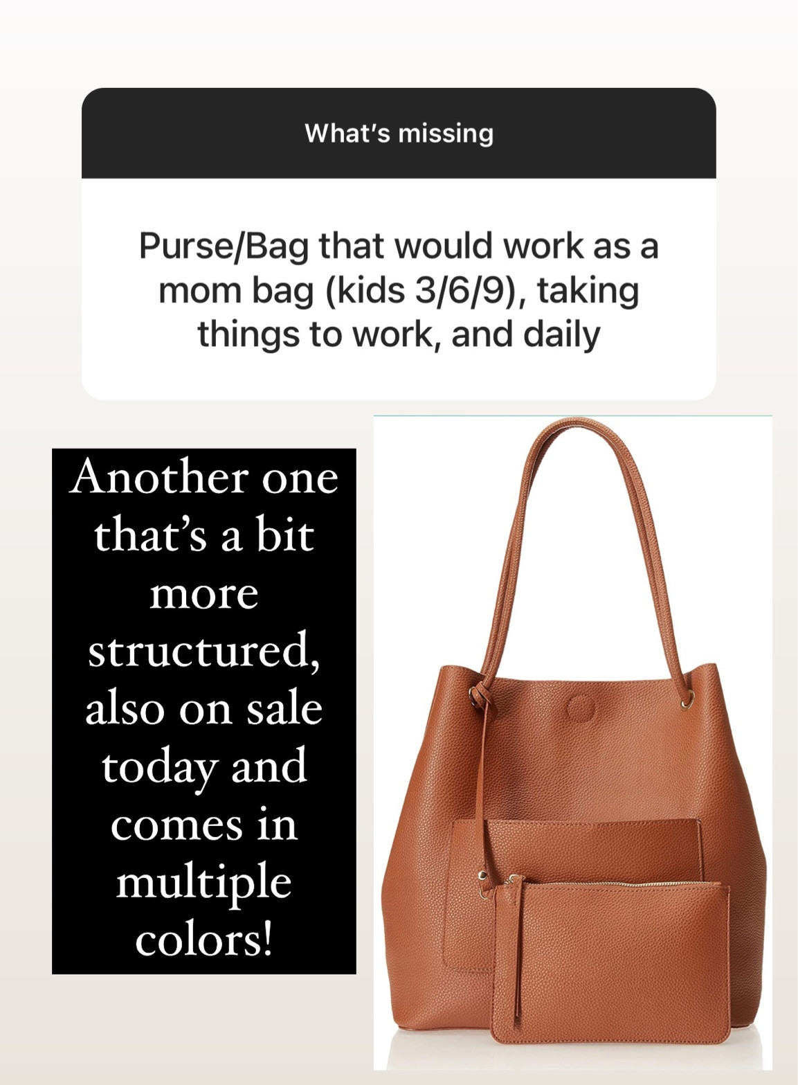 Another mom bag or purse option that comes in multiple colors! 

#LTKsalealert #LTKFind #LTKunder50