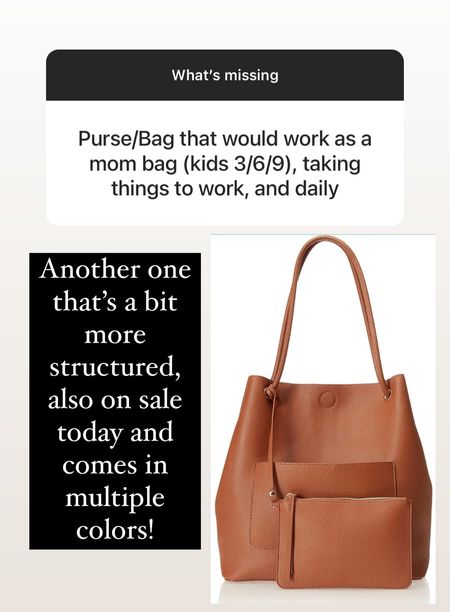 Another mom bag or purse option that comes in multiple colors! 

#LTKsalealert #LTKFind #LTKunder50
