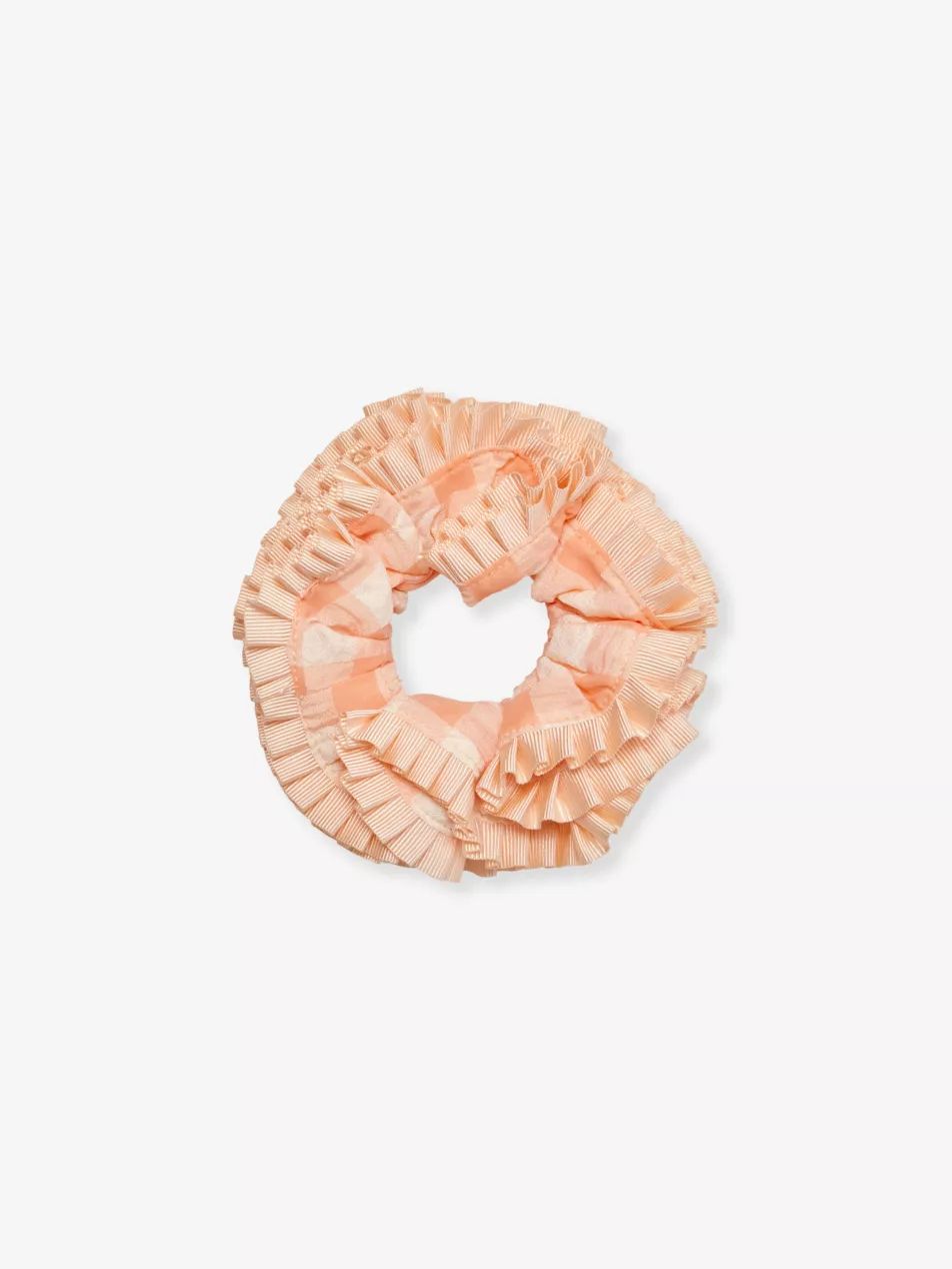 Bedraggled cotton-blend hair scrunchie | Selfridges