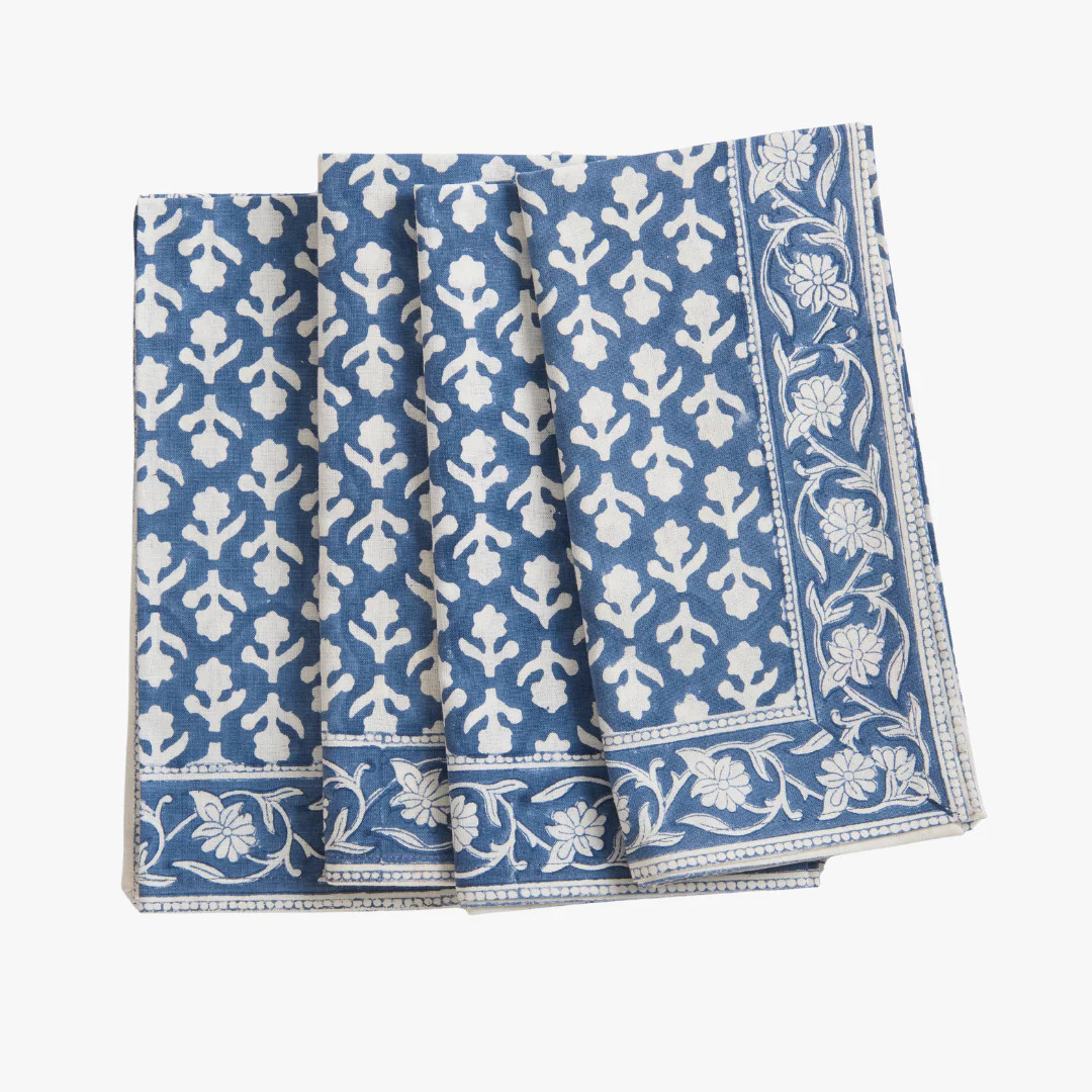 Charlotte Indigo Napkins | Dear Keaton