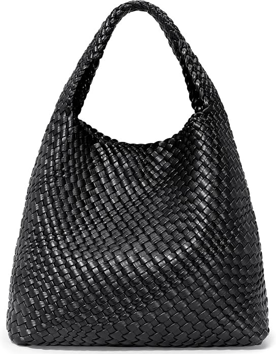 Oscaurt Woven Leather Tote Bag for Women - Ladies Handbag Shoulder Bag With Pouch Purse - Shoppin... | Amazon (UK)