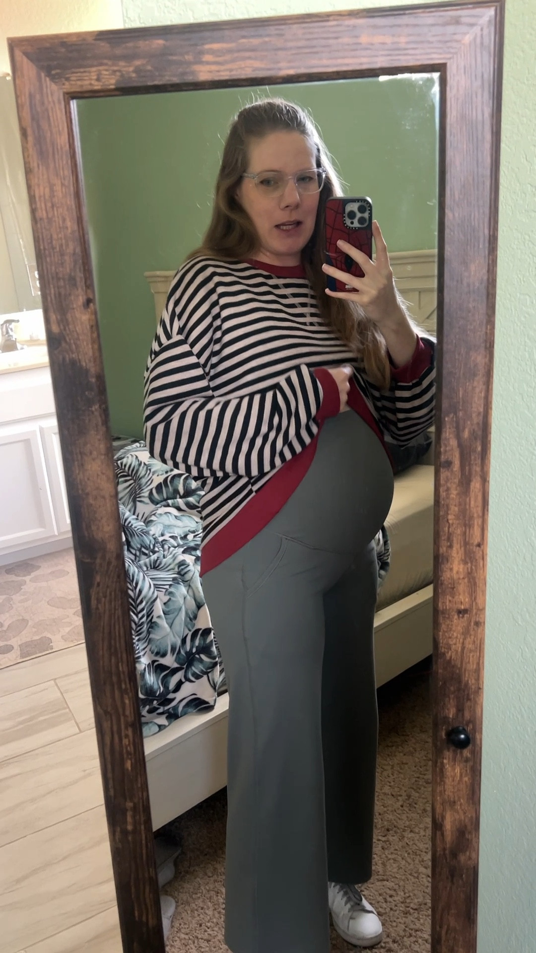 27 weeks pregnant and wearing a medium is this super comfortable, oversized sweatshirt from Amazon. Tons of color options too! Love finding clothing that isn’t maternity specific so I can wear it again after pregnancy 

#LTKBump