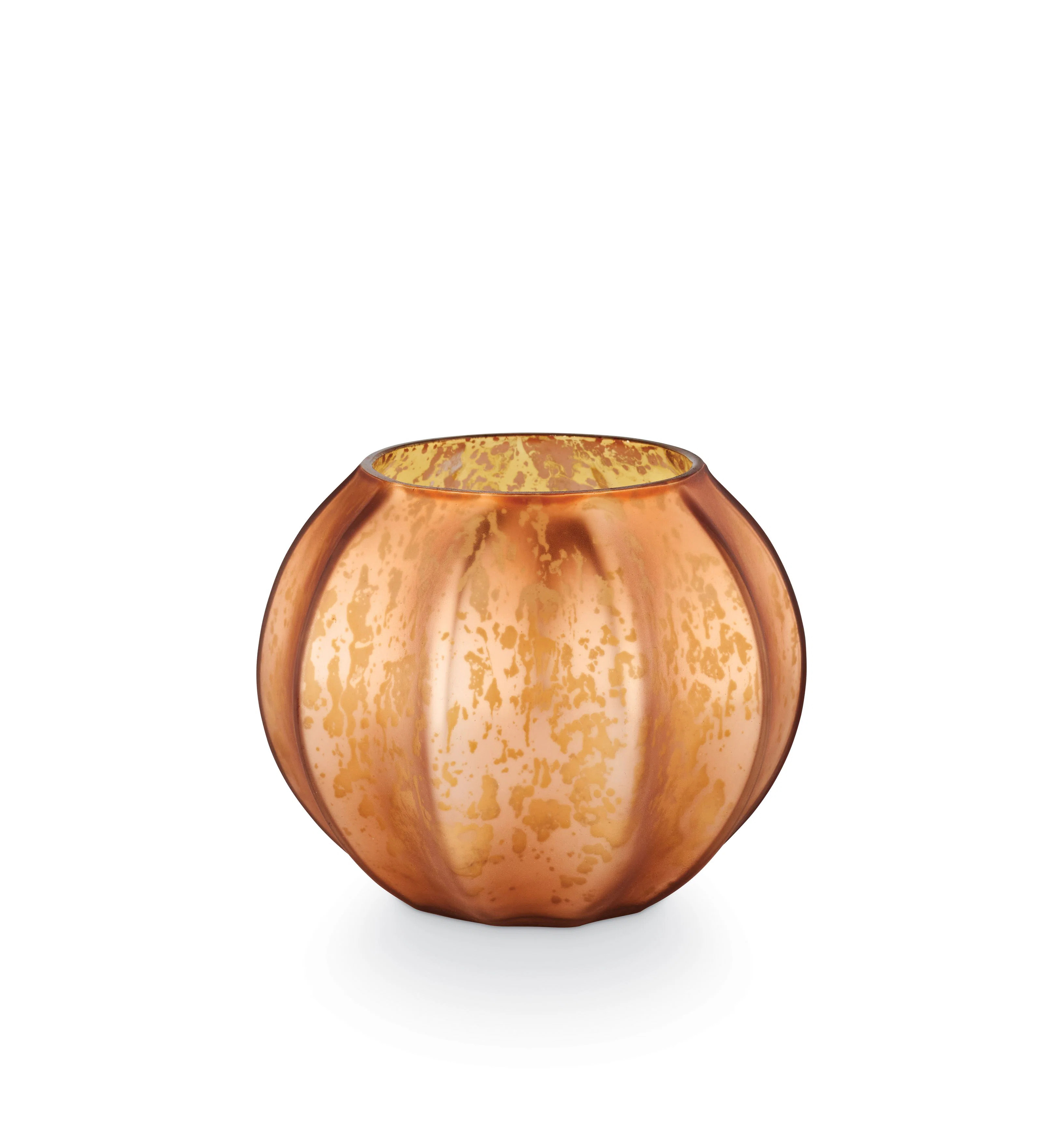 Gilded Leaves Collection, Rustic Pumpkin, Mercury Pumpkin Candle | Wayfair North America