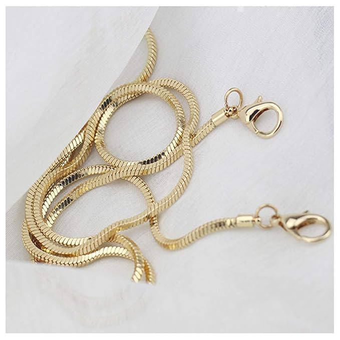 Xiazw Small Square Copper Purse Shoulder Cross Body Handbag Bag Chain Strap Replacement(Gold, 47'') | Amazon (US)