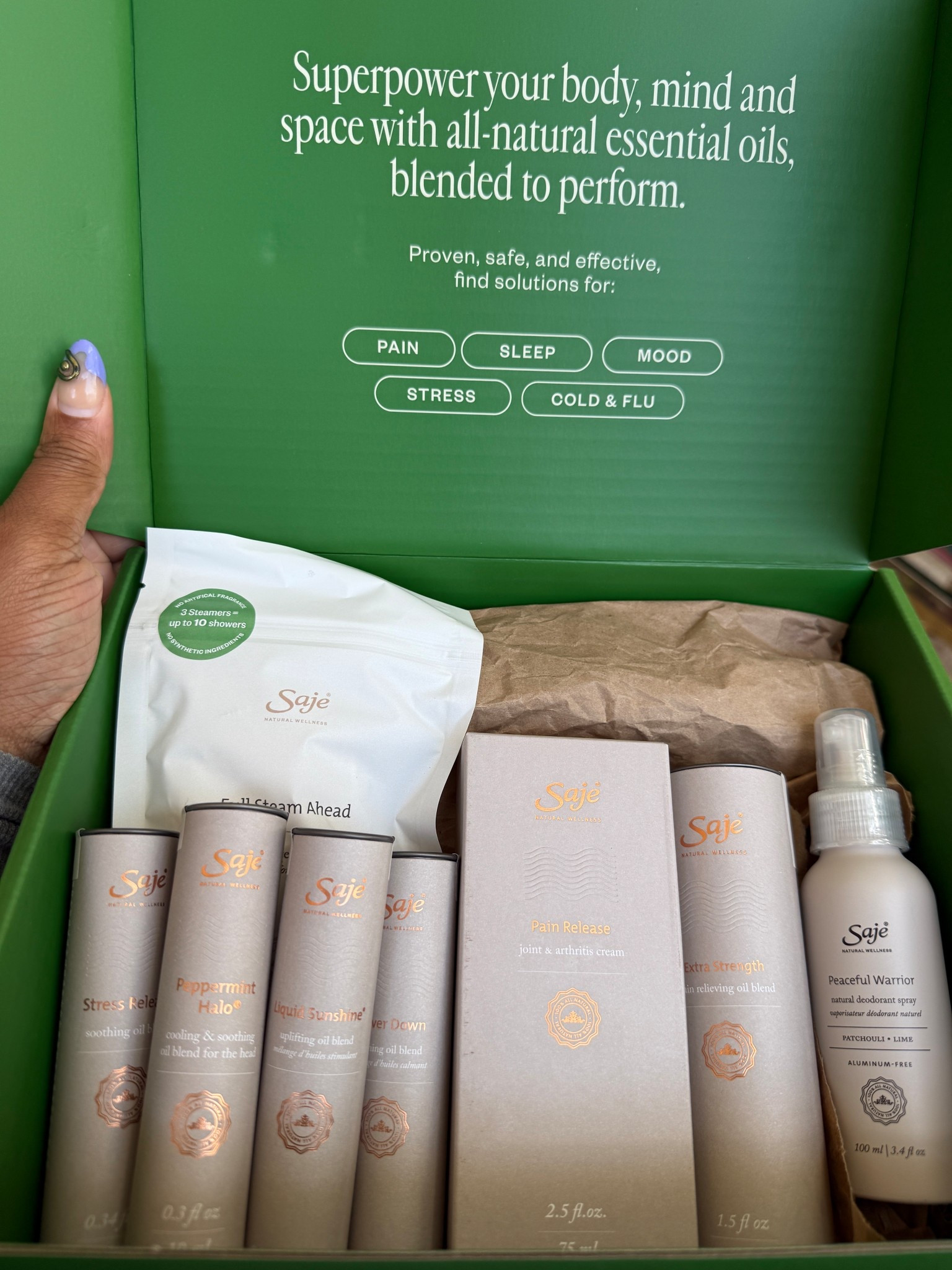 My most rent nap has been powered by saje! The power down oil blend had me totally relaxed and sleeping like a baby! 