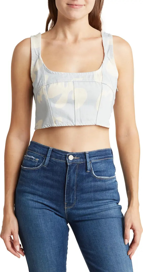 Seamed Denim Bustier | Nordstrom Rack