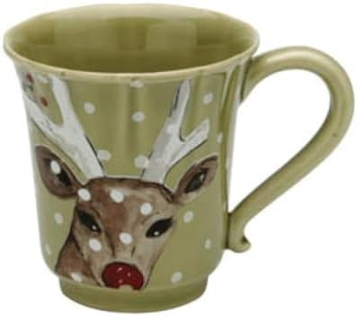Casafina Ceramic Stoneware 12 oz. Mug - Deer Friends Collection, Green | Microwave & Dishwasher S... | Amazon (US)