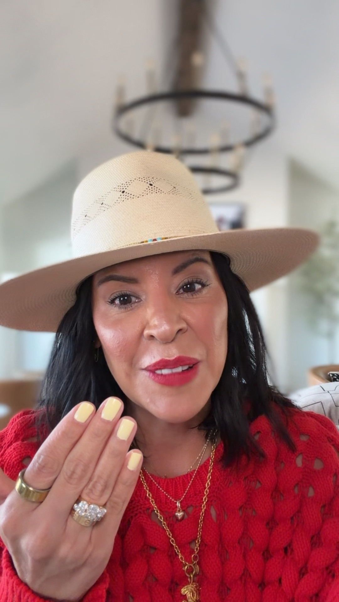 The color is This Chic Is Bananas. Such a pretty pale yellow. 

#LTKBeauty #LTKOver40