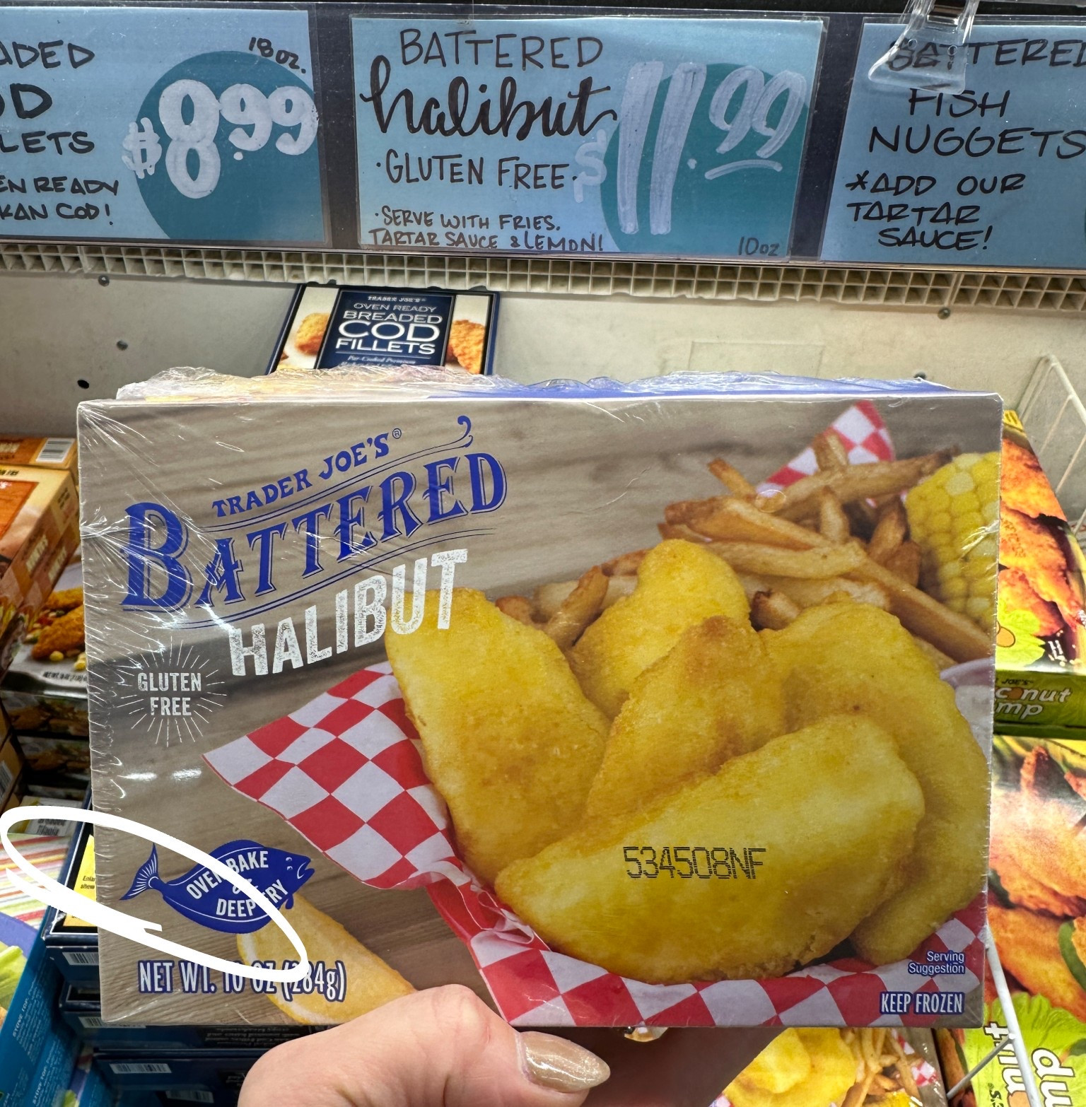 Gluten free breaded halibut 
Trader Joe’s


#LTKKids #LTKfoodie #LTKfitnessgoals