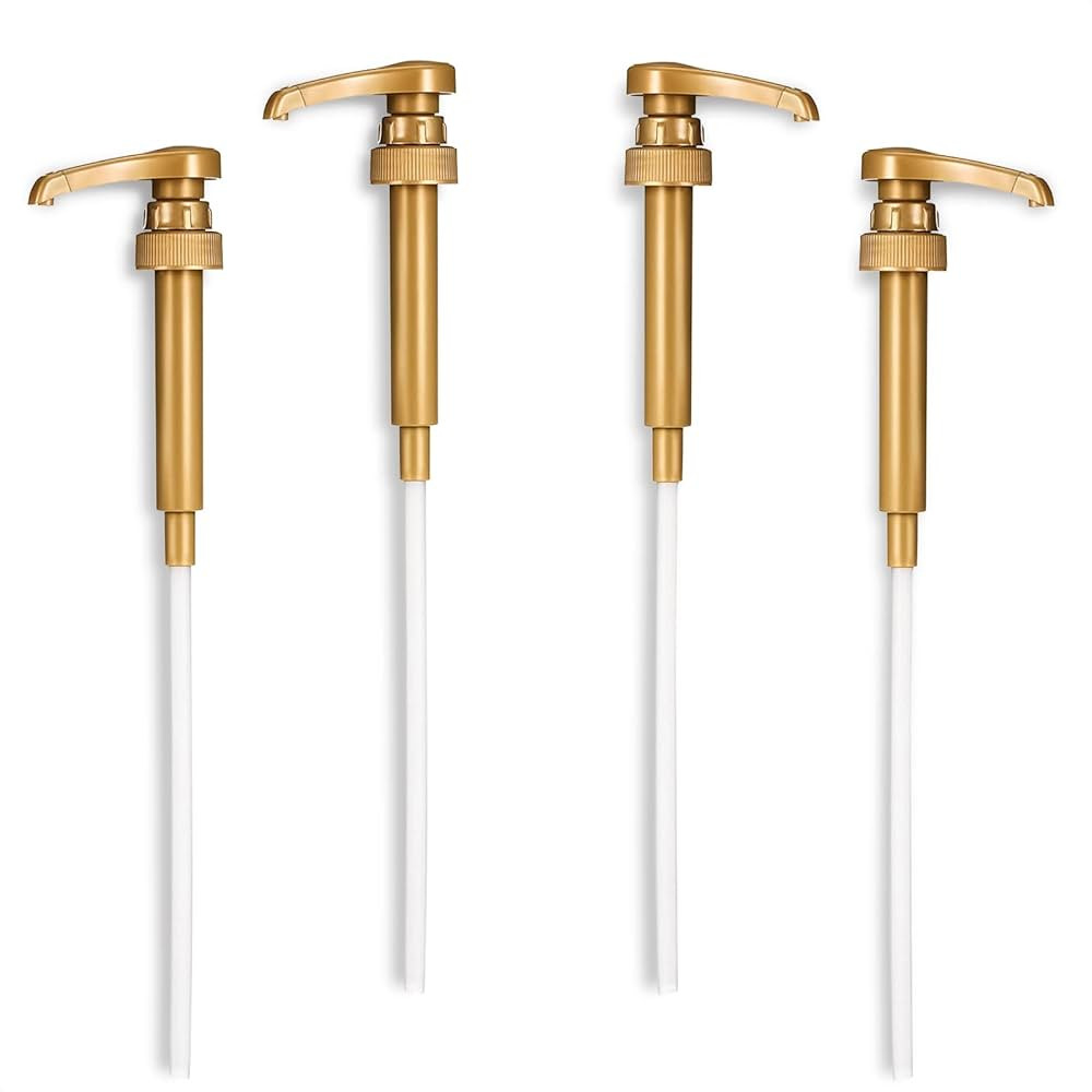 4Pcs Coffee Syrup Pump Dispenser Compatible with Syrup Pump - Creamer Pump for Coffee Syrup Bottl... | Amazon (US)